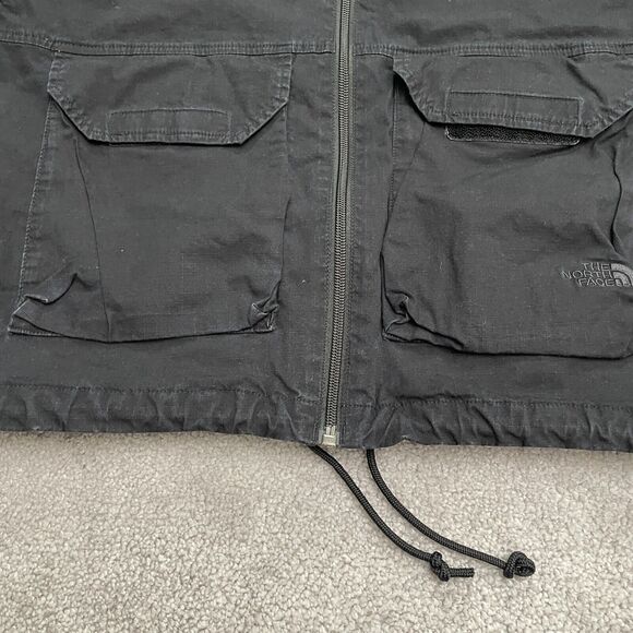 The North Face Black Utility Jacket with Hood and Adjustable Hem - Picture 10 of 13